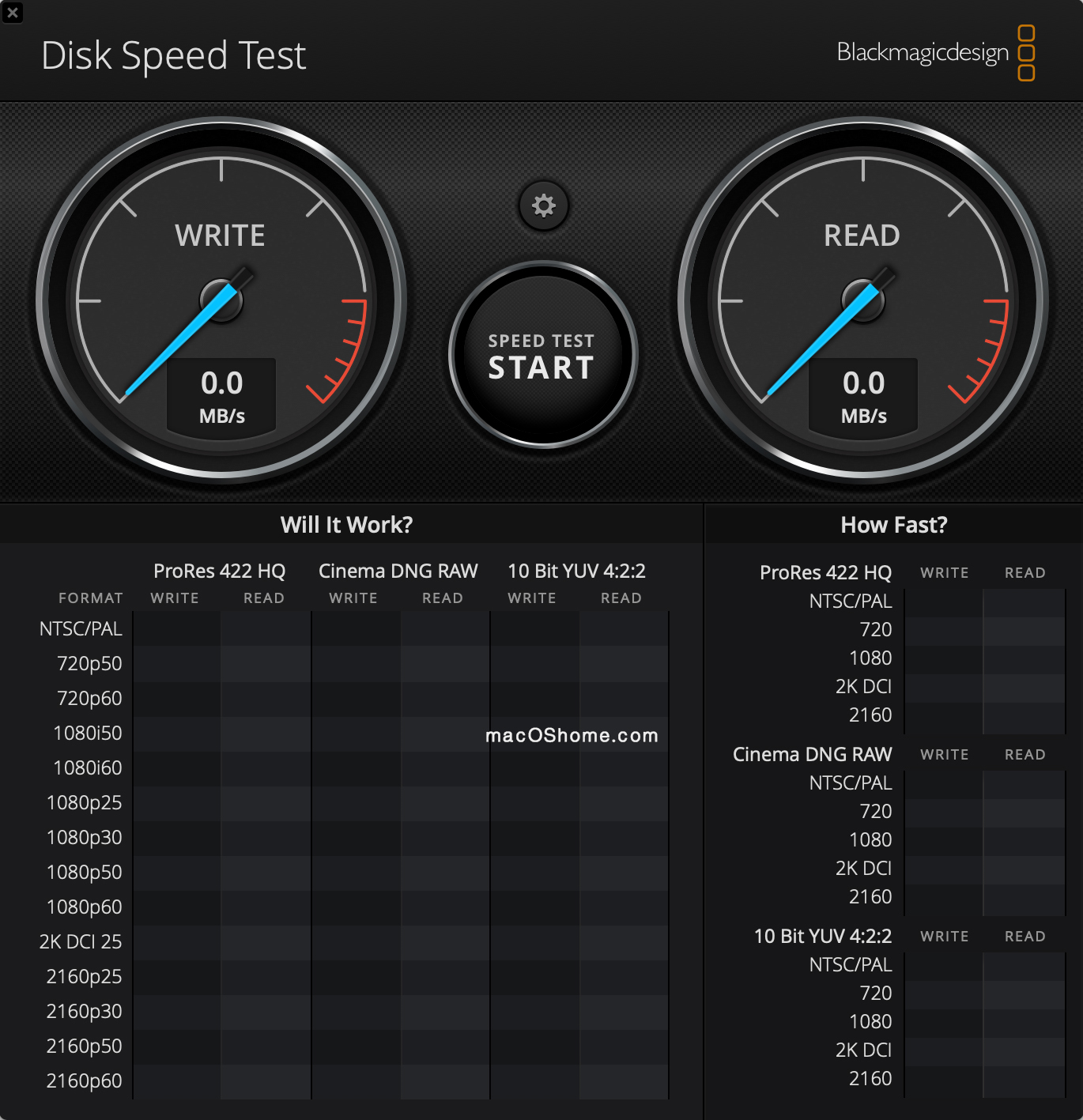 Blackmagic Disk Speed Test v3.2 Mac SSD测试软件