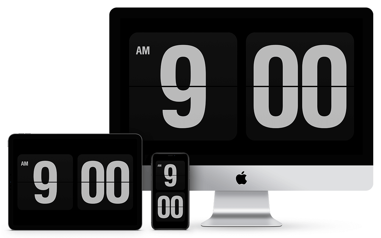 digital clock widget for mac