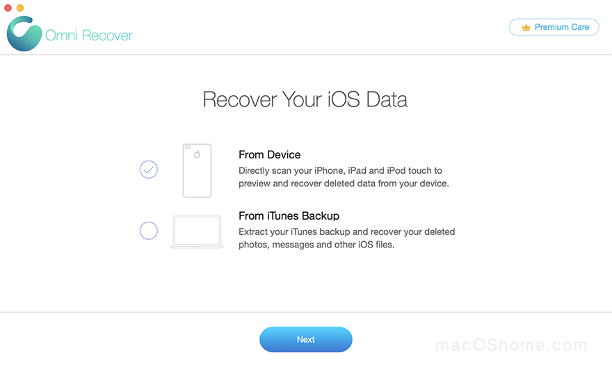 Omni Recover For Mac 2.8.8 从iOS恢复丢失的数据破解版