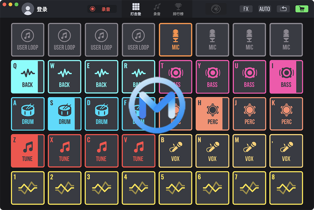 DJ Mix Pads 2 For Mac v5.5.7 制作音乐打击垫和电鼓垫