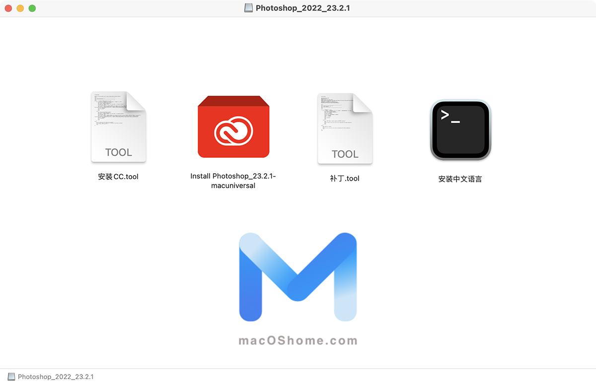 Photoshop 2022 for Mac v23.2.1 PS 中文版 支持intel/M1 一键安装