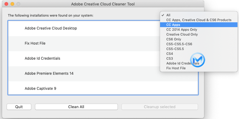 Adobe官方卸载工具Adobe Creative Cloud Cleaner Tool for Mac清理Adobe残留