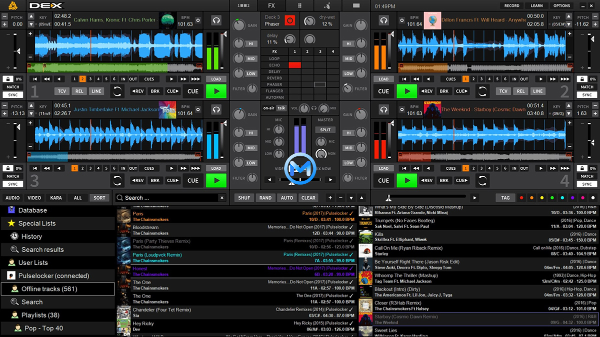 DEX 3 PRO For Mac v3.17.1.0 DJ混音卡拉OK软件支持M1