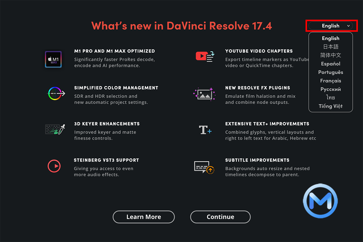 DaVinci Resolve Studio for Mac v17.4.6 中文版支持M1