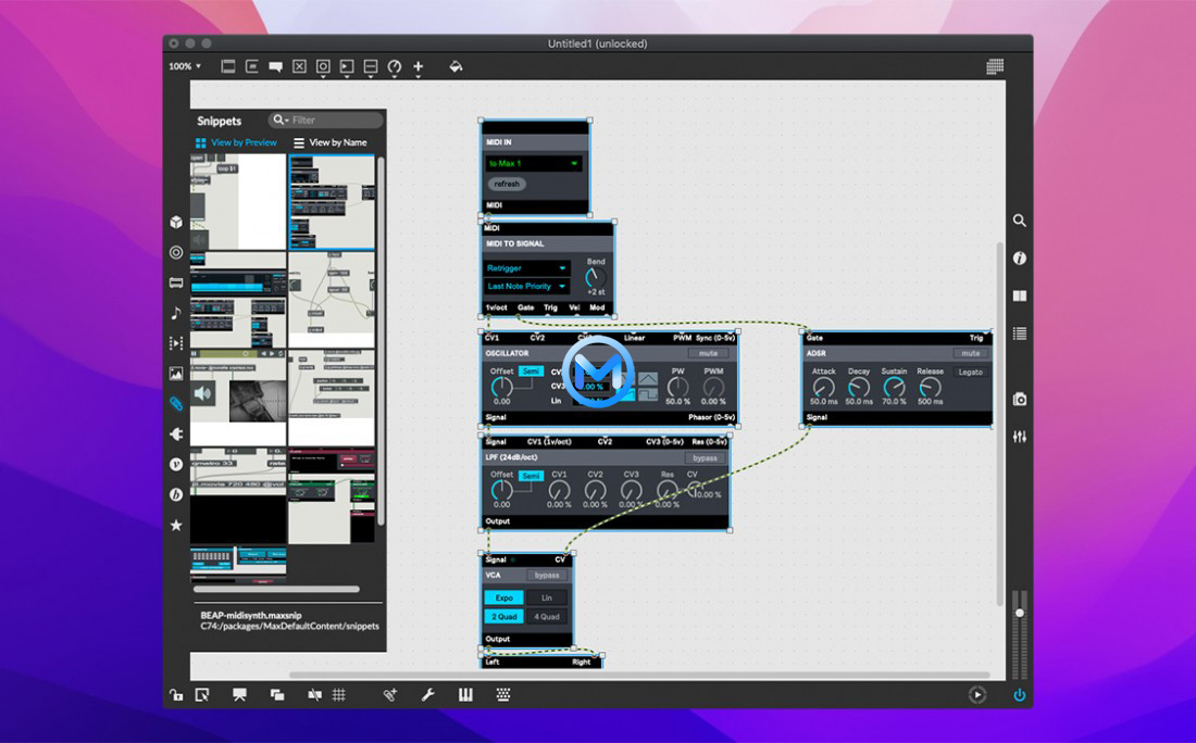 MAX 8 For Mac v8.3.0音乐和多媒体的可视化编程