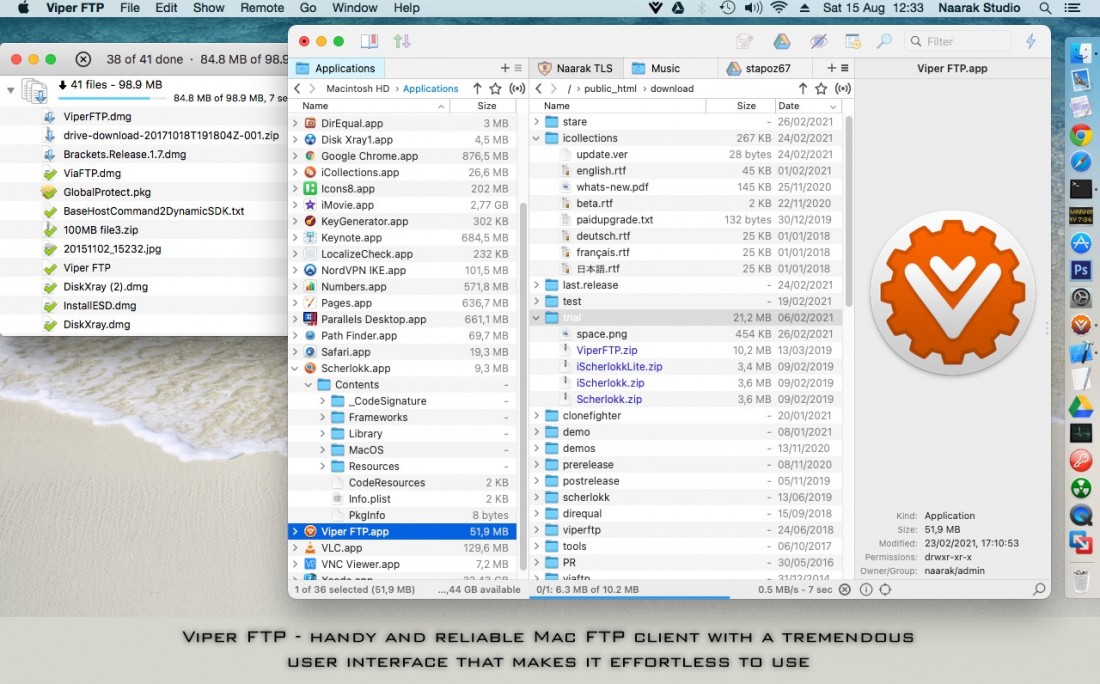 Viper FTP For Mac v6.2.2 (62212)简单的 macOS FTP 客户端软件