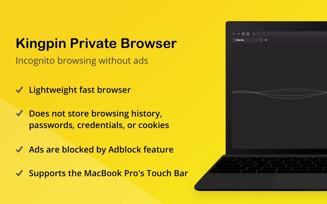 Kingpin Private Browser For Mac v2.1.2 带隐私模式广告拦截的浏览器- 苹果系统之家