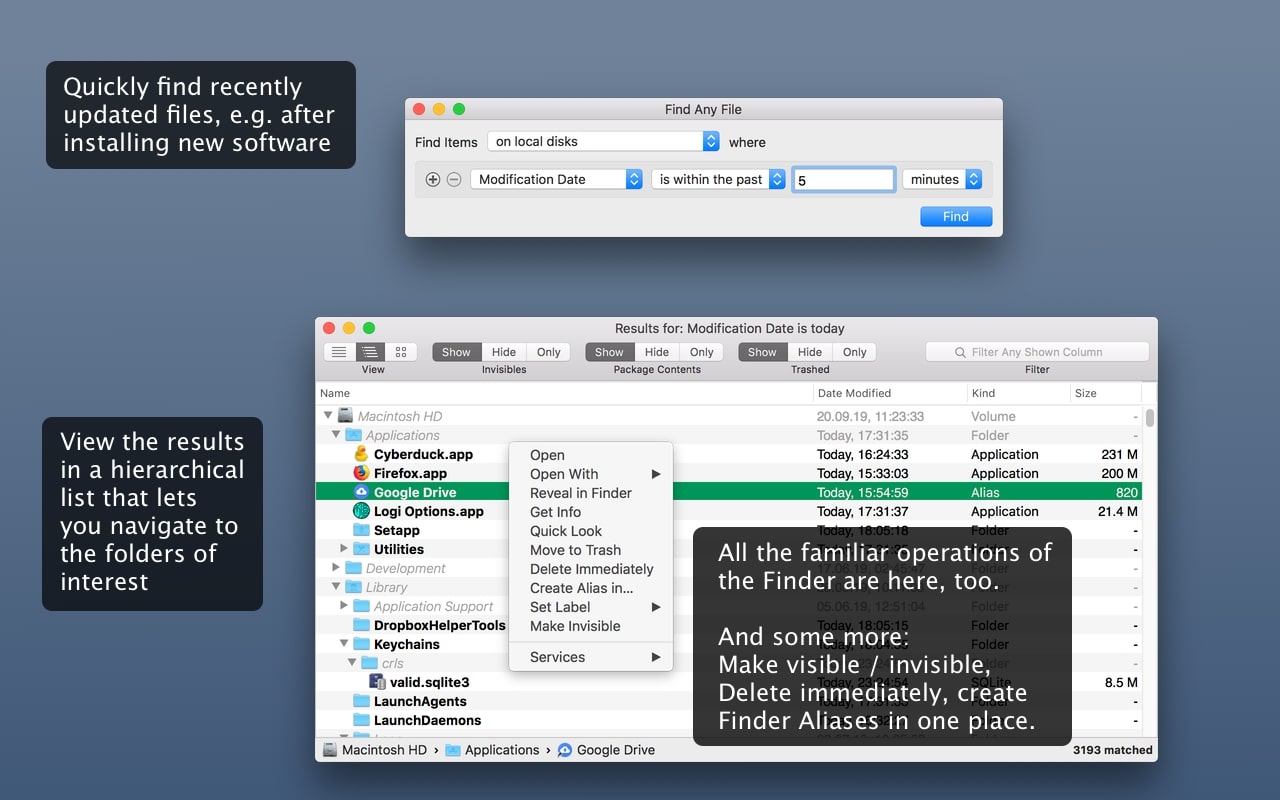Find Any File (FAF) For Mac v2.5.6文件查找工具 - 苹果系统之家