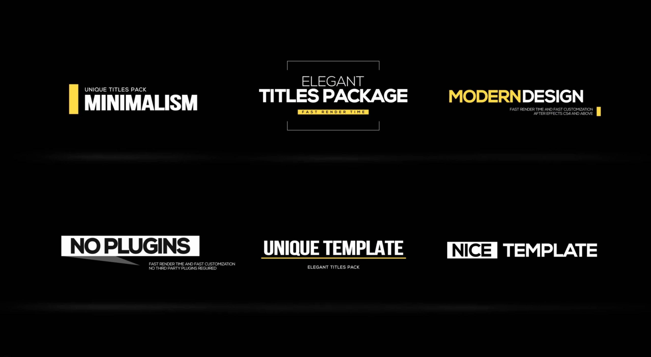 Minimal Titles Pack For Fcpx 标题插件 - 苹果系统之家
