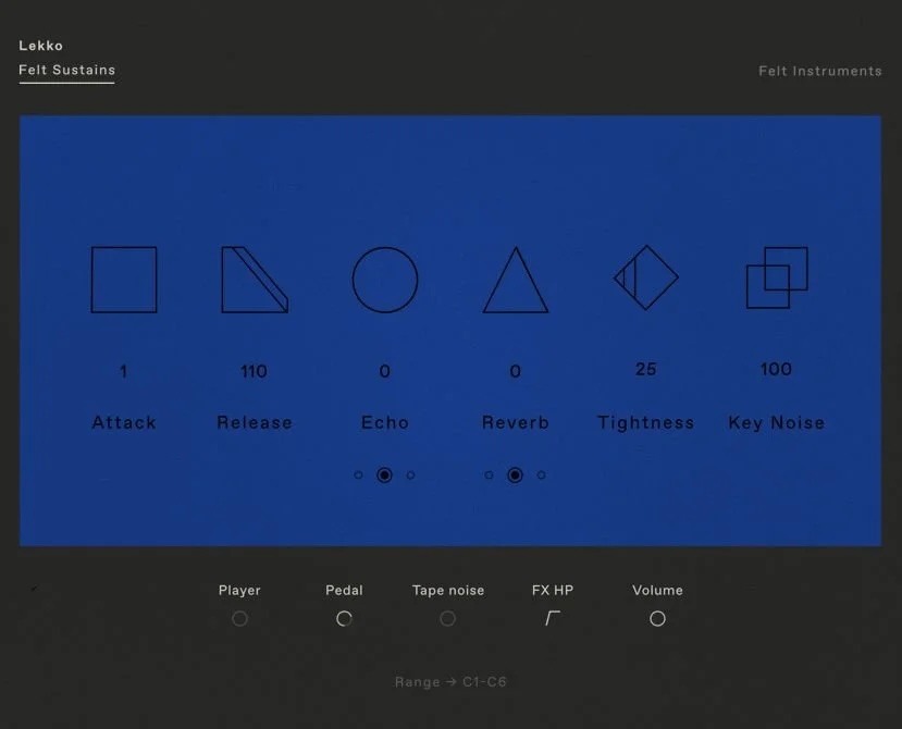 Felt Instruments Lekko For Mac v1.3.64 音乐插件 - 苹果系统之家